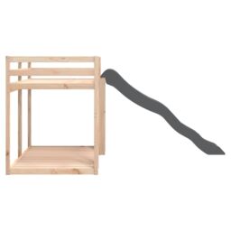 Berkfield Home Bunk Bed with Slide&Ladder without Mattress 90x190 cm Single in Brown - thumbnail 6