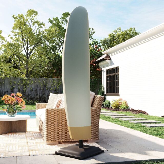 OUTSUNNY Parasol Cover, Patio Cantilever Cover, Banana Umbrella Cover in Beige