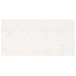 Berkfield Home Desk Top White 100x50x2.5 cm Solid Wood Pine - thumbnail 4