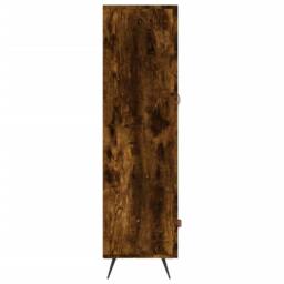 Berkfield Home Highboard Smoked Oak 69.5x31x115 cm Engineered Wood in Brown - thumbnail 7