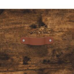 Berkfield Home Highboard Smoked Oak 69.5x31x115 cm Engineered Wood in Brown - thumbnail 9