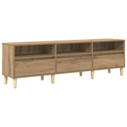 Berkfield Home TV Cabinet Artisan oak 150 x 30 x 45 cm Engineered wood - thumbnail 3