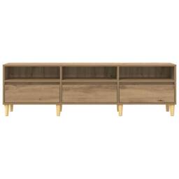 Berkfield Home TV Cabinet Artisan oak 150 x 30 x 45 cm Engineered wood - thumbnail 6