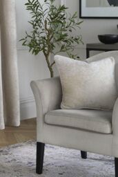 Curtina 'Textured Chenille' Textured Filled Cushion in Natural - Size: 43 cm x 43 cm - thumbnail 2