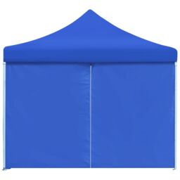 Berkfield Home Folding Pop-up Party Tent with 8 Sidewalls 3x9 m Blue - thumbnail 6