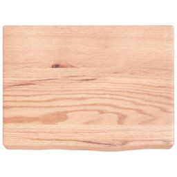 Berkfield Home Wall Shelf Light Brown 40x30x(2-6) cm Treated Solid Wood Oak - thumbnail 2
