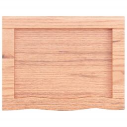 Berkfield Home Wall Shelf Light Brown 40x30x(2-6) cm Treated Solid Wood Oak - thumbnail 5