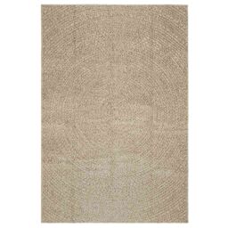 Berkfield Home Rug ZIZUR Beige 140x200 cm Jute Look Indoor & Outdoor - Size: Medium - thumbnail 2