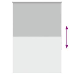 Berkfield Home Roller Blind Blackout Off-White 160x130 cm Fabric Width 156.6 cm… in Grey - thumbnail 9