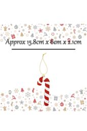 VFM e-Store Christmas Tree Decoration Hanging Candy Cane in Red - thumbnail 2