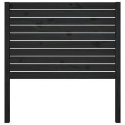 Berkfield Home Bed Headboard Black 96x4x100 cm Solid Wood Pine - Size: 96 x 4 x 100 cm - thumbnail 3