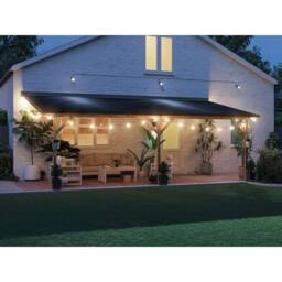 Dunster House Lean To Wooden Gazebo Wall Mounted 6m x 3m with Super Felt - Utopia in Brown - thumbnail 3