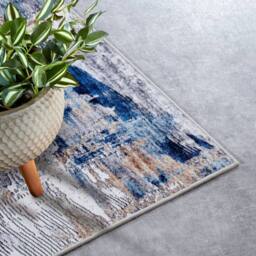 THE RUGS Imagination Shortpile Rug Runner Malard Polyester Abstract Modern Rug in Dark Blue - Size: 120 cm x 170 cm - thumbnail 5
