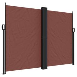 Berkfield Home Retractable Side Awning Brown 180x1000 cm - thumbnail 2