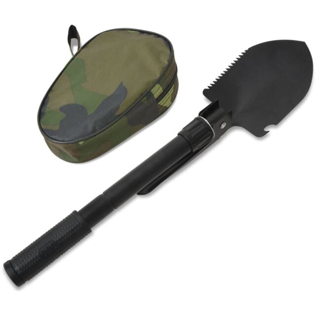 Berkfield Home Folding Shovel Carbon Steel Black - image 1