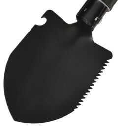 Berkfield Home Folding Shovel Carbon Steel Black - thumbnail 6