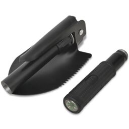Berkfield Home Folding Shovel Carbon Steel Black - thumbnail 2