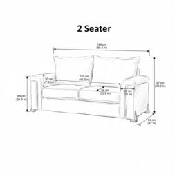 Somnior Deco Arch Sofa in Sherpa Columbus Fabric - Armchair, 2 & 3 Seater Sofa in Cream - Size: Armchair - thumbnail 9