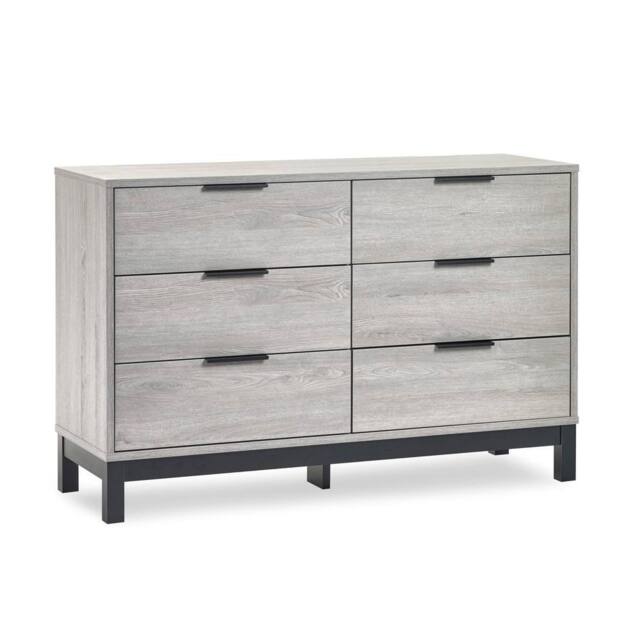 Cheshire Premium Kora 6 Drawer Wide Chest - Grey Oak - image 1