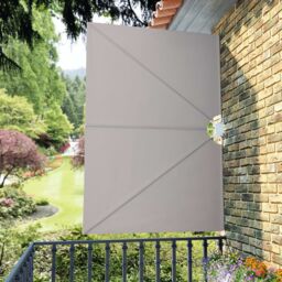 Berkfield Home Collapsible Terrace Side Awning Cream 240x160 cm in Beige - thumbnail 4