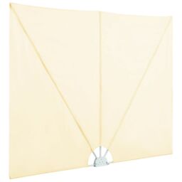 Berkfield Home Collapsible Terrace Side Awning Cream 240x160 cm in Beige - thumbnail 5