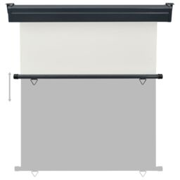 Berkfield Home Balcony Side Awning 170x250 cm Cream in Beige - thumbnail 5