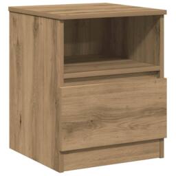 Berkfield Home Classic Bedside Cabinet Artisan Oak 40x40x50 cm Engineered Wood in Brown - Size: 40 x 40 x 50 cm - thumbnail 3