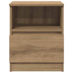 Berkfield Home Classic Bedside Cabinet Artisan Oak 40x40x50 cm Engineered Wood in Brown - Size: 40 x 40 x 50 cm - thumbnail 5