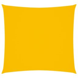 Berkfield Home Sunshade Sail Oxford Fabric Square 6x6 m Yellow - thumbnail 2