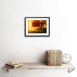 "Artery8 Wall Art Print Tanner The Annunciation Painting Artwork Framed 9X7 Inch in Black - Size: W7"" x H9""" - thumbnail 2