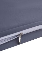 H&O Direct 4Pcs Simple Solid Color Brushed Flat Sheet Set for King-Bed in Grey - Size: King - thumbnail 5