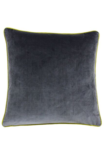 Furn Meridian Velvet Piped Cushion in Stone - Size: 55 cm x 55 cm - image 1