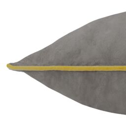 Furn Meridian Velvet Piped Cushion in Stone - Size: 55 cm x 55 cm - thumbnail 4