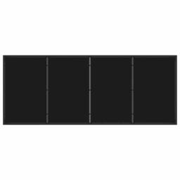Berkfield Home 7 Piece Garden Dining Set Black PVC Rattan - thumbnail 8