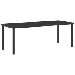 Berkfield Home 7 Piece Garden Dining Set Black PVC Rattan - thumbnail 5