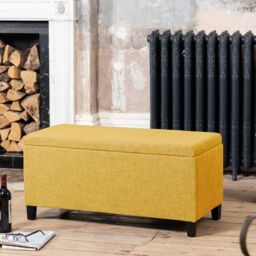 Artemis Home Henbury Storage Ottoman in Yellow - thumbnail 2