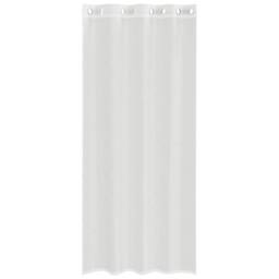 Berkfield Home Voile Curtains with Grommets 2 pcs White - thumbnail 4