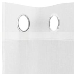 Berkfield Home Voile Curtains with Grommets 2 pcs White - thumbnail 5