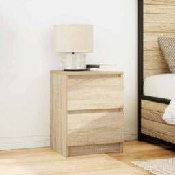 Berkfield Home TV Cabinet Sonoma Oak 40x35x54 cm Engineered Wood in Light Tan - Size: 40 x 35 x 54 cm - thumbnail 3
