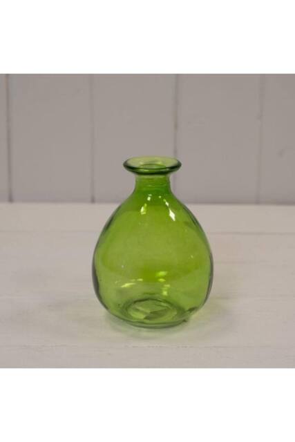 KDMD Emerald Green Glass Bud Vase - image 1