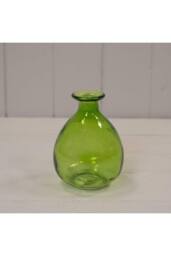 KDMD Emerald Green Glass Bud Vase
