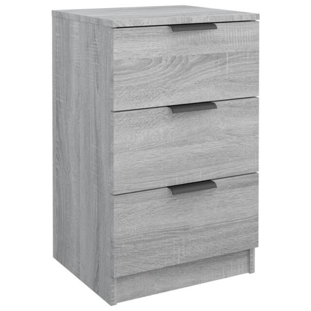 Berkfield Home Bedside Cabinet Grey Sonoma 40x36x65 cm - Size: 40 x 36 x 65 cm - image 1
