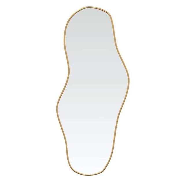 Berkfield Home Wall Mirror Gold 80x35 cm - image 1