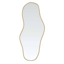 Berkfield Home Wall Mirror Gold 80x35 cm - thumbnail 1