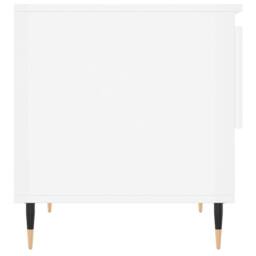 Berkfield Home Coffee Tables 2 pcs High Gloss White 50x46x50 cm Engineered Wood - Size: 50 x 46 x 50 cm - thumbnail 8