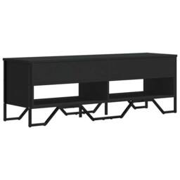 Berkfield Home TV Cabinet Black 122x34x41 cm Engineered Wood - Size: 122 x 34 x 41 cm - thumbnail 6