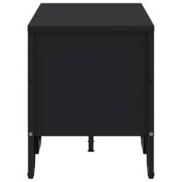 Berkfield Home TV Cabinet Black 122x34x41 cm Engineered Wood - Size: 122 x 34 x 41 cm - thumbnail 5