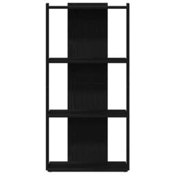 Berkfield Home Beautiful Bookcase 3-Tier Black 60x30x120 cm Engineered Wood - Size: 60 x 30 x 120 cm - thumbnail 4