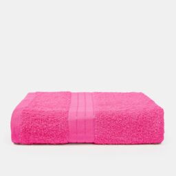 OHS 4 Pack of 100% Cotton Bathroom Bath Towel in Pink - thumbnail 9