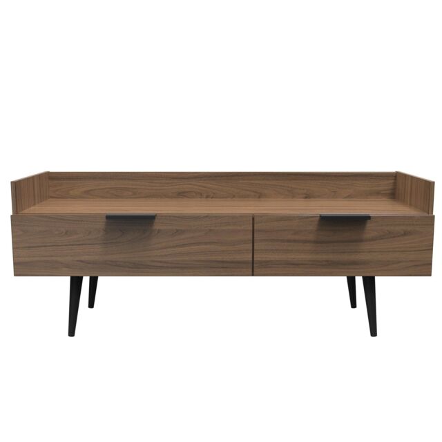 Ready Assembled 2 U Fuji 2 Drawer TV Unit (Ready Assembled) in Walnut - image 1